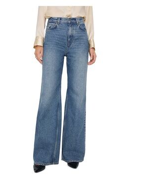 Reformation Cary High Rise Slouchy Wide Leg Jeans in Colorado
